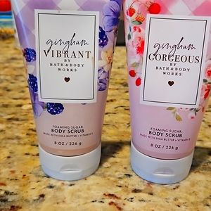 BBW GINGHAM BODY SCRUB SET